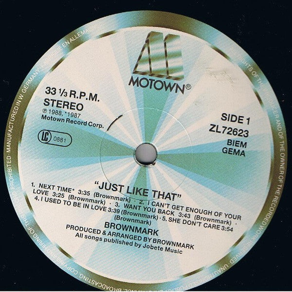 Brownmark : Just Like That (LP, Album)