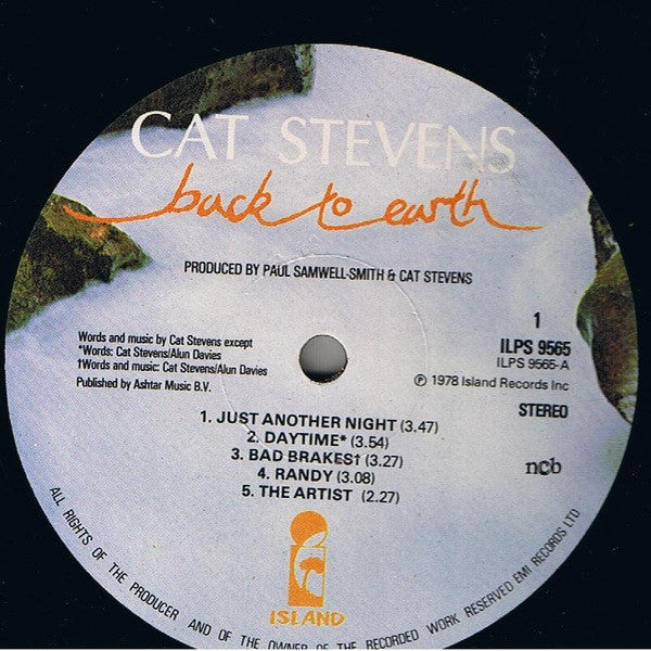 Cat Stevens : Back To Earth (LP, Album)