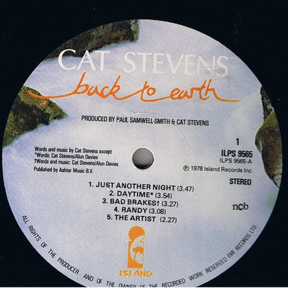 Cat Stevens : Back To Earth (LP, Album)