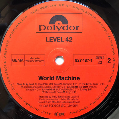 Level 42 : World Machine (LP, Album)