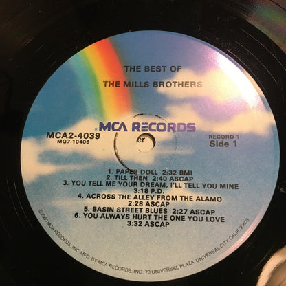 The Mills Brothers : The Best Of The Mills Brothers (2xLP, Comp, RE)