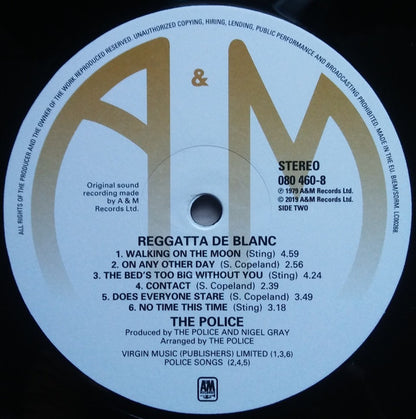 The Police : Reggatta De Blanc (LP, Album, RE, RM, 180)