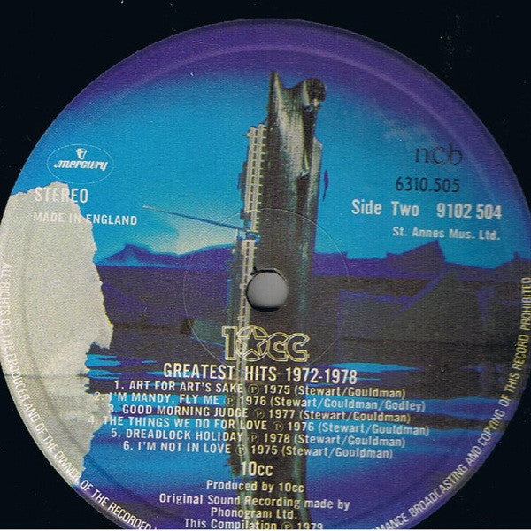 10cc : Greatest Hits 1972-1978 (LP, Comp)