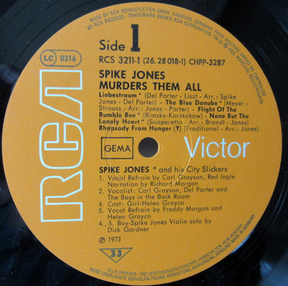 Spike Jones And His City Slickers : Spike Jones Murders Them All (2xLP, Comp, RP, Gat)