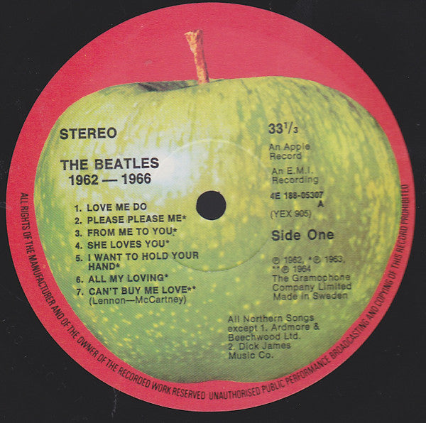 The Beatles : 1962-1966 (2xLP, Comp, RE)