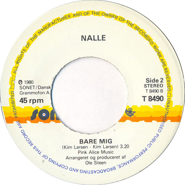 Nalle (2) : Amanda / Bare Mig (7", Single)