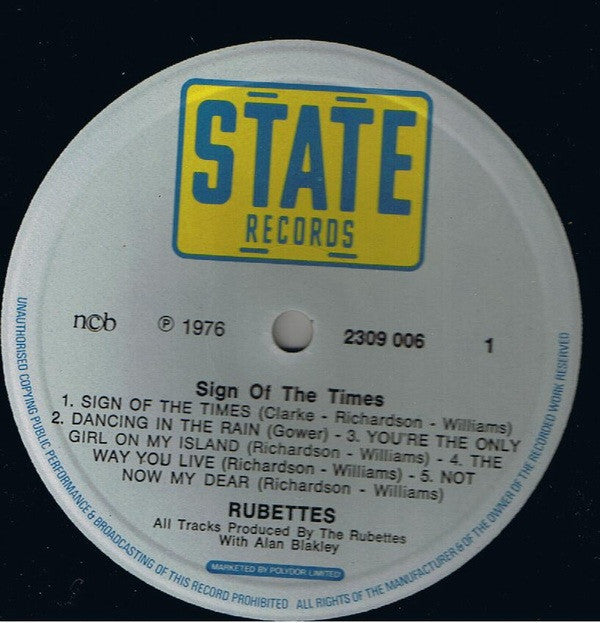 Rubettes* : Sign Of The Times (LP, Album)