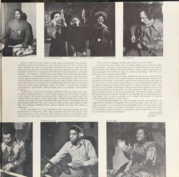 Buddy Terry : Lean On Him (LP, Gat)