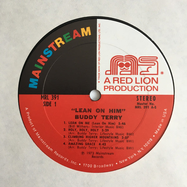 Buddy Terry : Lean On Him (LP, Gat)