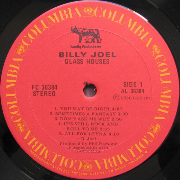 Billy Joel : Glass Houses (LP, Album)