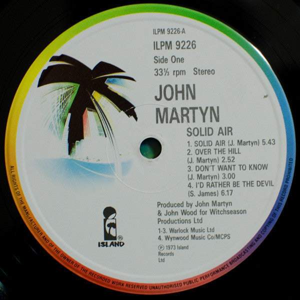 John Martyn : Solid Air (LP, Album, RE)