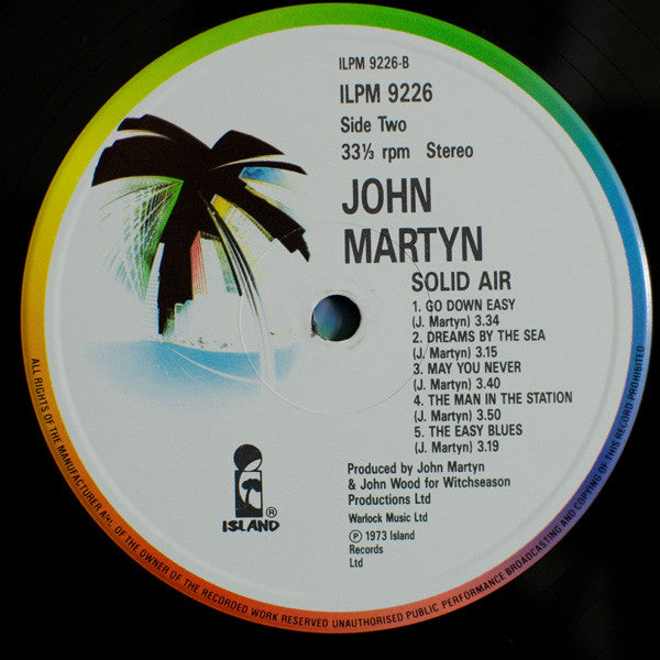 John Martyn : Solid Air (LP, Album, RE)