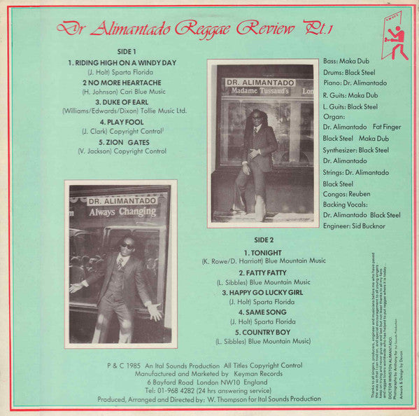 Dr. Alimantado : Reggae Review Pt.1 (LP, Album)