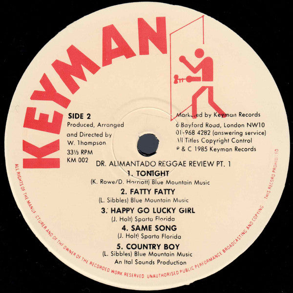 Dr. Alimantado : Reggae Review Pt.1 (LP, Album)