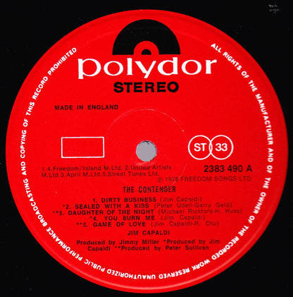 Jim Capaldi : The Contender (LP, Album)