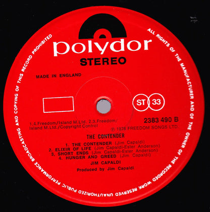 Jim Capaldi : The Contender (LP, Album)