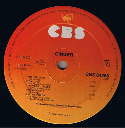 Ginger (11) : Ginger (LP, Album)