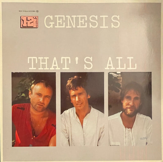 Genesis : That's All (12", Maxi)