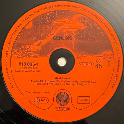Genesis : That's All (12", Maxi)