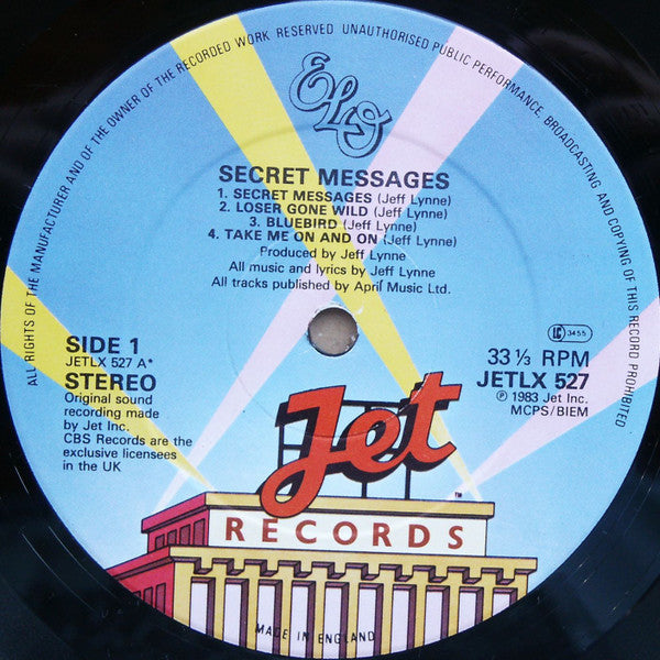 Electric Light Orchestra : Secret Messages (LP, Album)