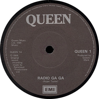 Queen : Radio Ga Ga (7", Single, Sol)