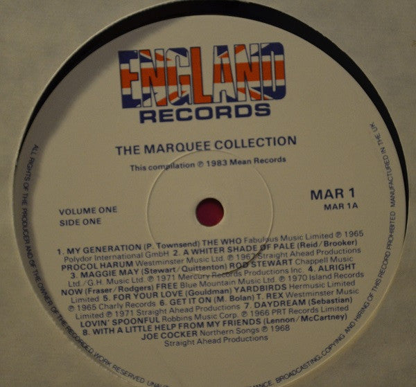 Various : The Marquee Collection Volume 1 (LP, Comp)