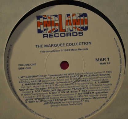 Various : The Marquee Collection Volume 1 (LP, Comp)