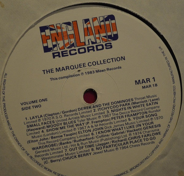Various : The Marquee Collection Volume 1 (LP, Comp)