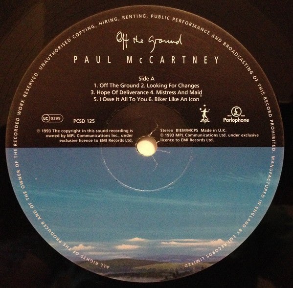 Paul McCartney : Off The Ground (LP, Album, Mad)