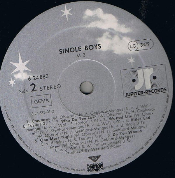 M 3 : Single Boys (LP, Album)