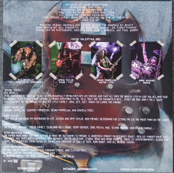 Kickin Valentina : The Revenge Of Rock (LP, Album, Ltd, Red)