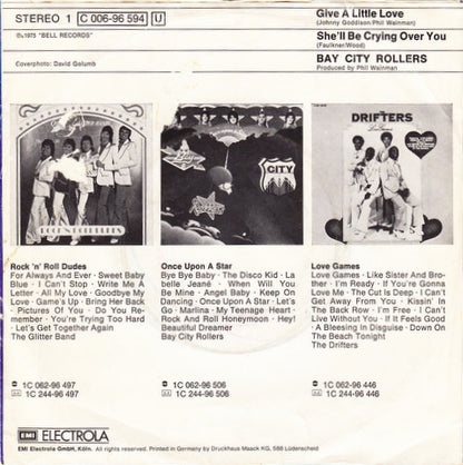 Bay City Rollers : Give A Little Love (7", Single)