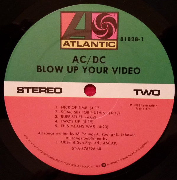 AC/DC : Blow Up Your Video (LP, Album, AR)