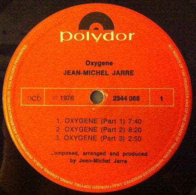 Jean Michel Jarre* : Oxygene (LP, Album)