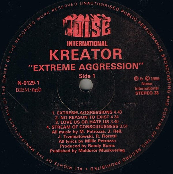 Kreator : Extreme Aggression (LP, Album)