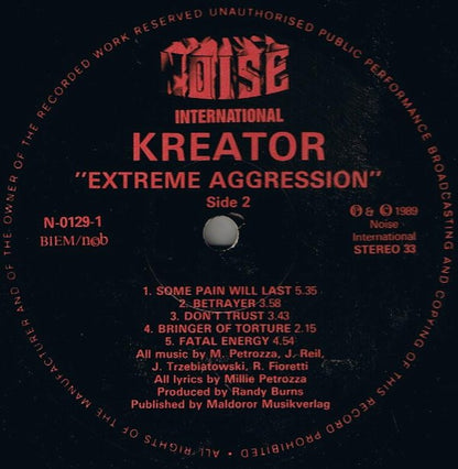 Kreator : Extreme Aggression (LP, Album)