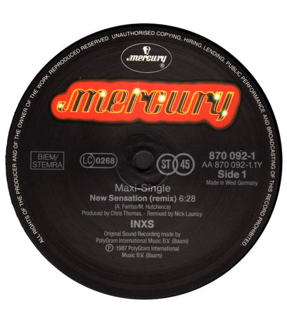 INXS : New Sensation (12", Maxi, Mis)