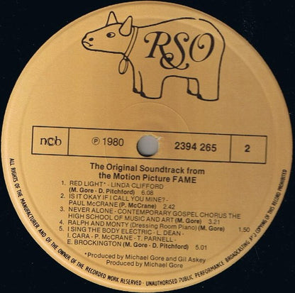 Various : Fame - Original Soundtrack From The Motion Picture (LP, Album)