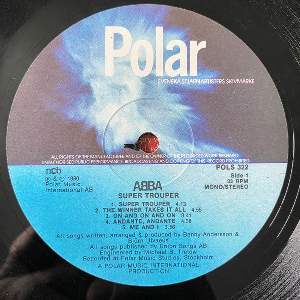 ABBA : Super Trouper (LP, Album, Mis)
