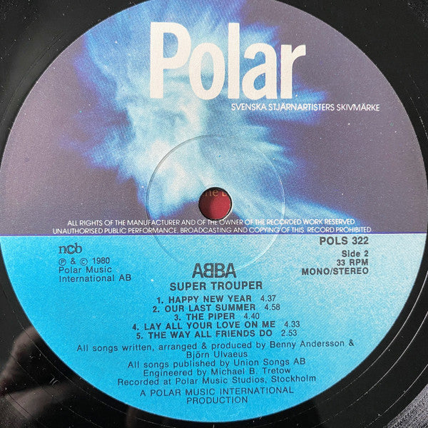 ABBA : Super Trouper (LP, Album, Mis)