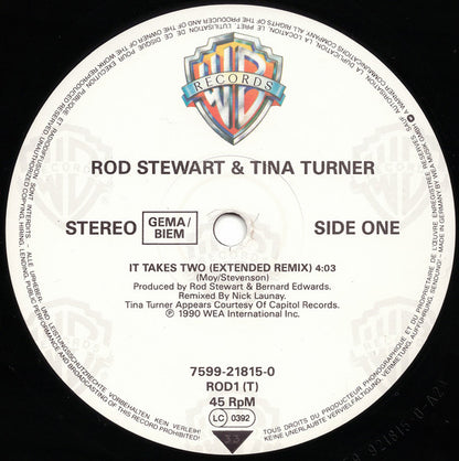 Rod Stewart & Tina Turner : It Takes Two (12", Maxi)