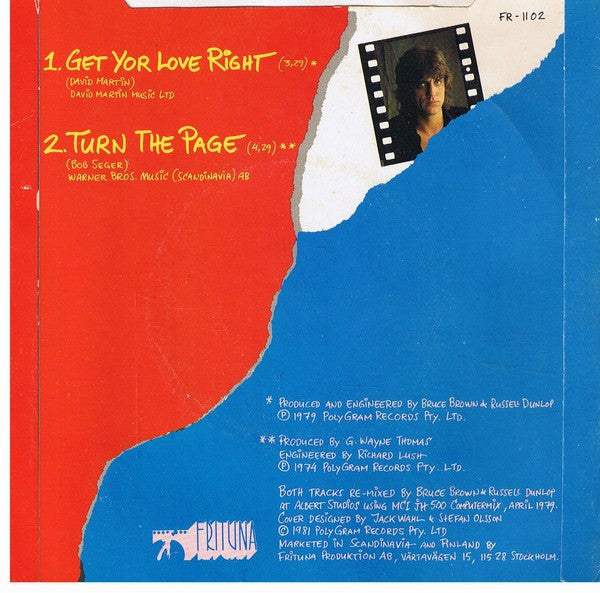 Jon English (3) : Get Your Love Right (7", Single)