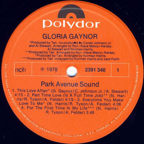 Gloria Gaynor : Park Avenue Sound (LP, Album)