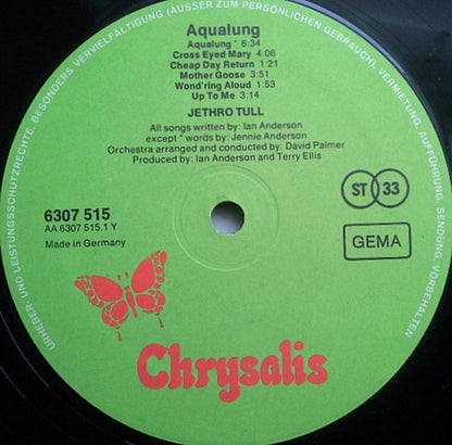 Jethro Tull : Aqualung (LP, Album, RE, Tex)