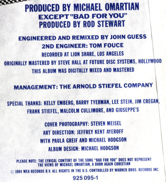 Rod Stewart : Camouflage (LP, Album, Als)