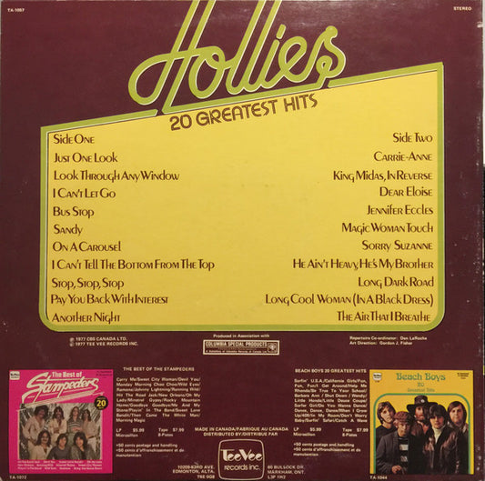 The Hollies : 20 Greatest Hits (LP, Comp)