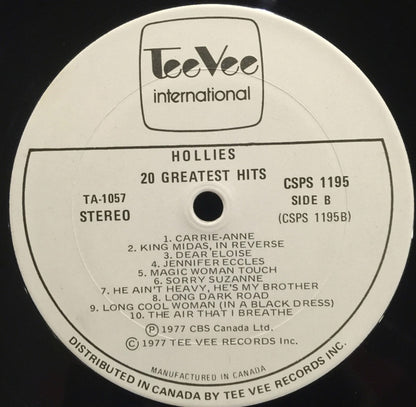 The Hollies : 20 Greatest Hits (LP, Comp)