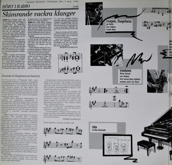 Ulf Adåker, Radiojazzgruppen : Chordeography (LP, Album)