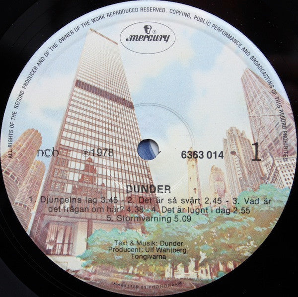 Dunder : Dunder (LP, Album)