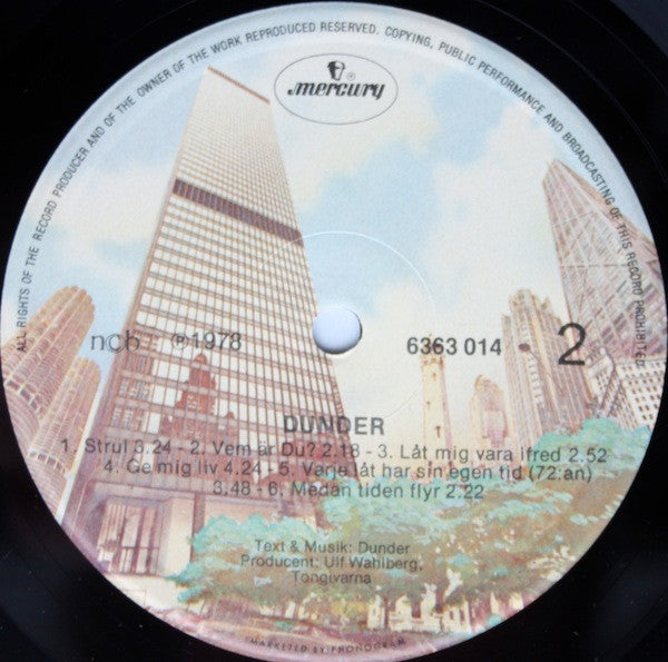 Dunder : Dunder (LP, Album)